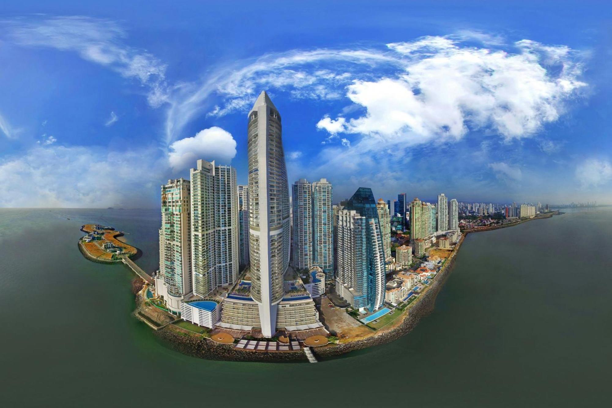 Jw Marriott Panama Hotel Eksteriør billede Panoramic view of Punta Pacifica